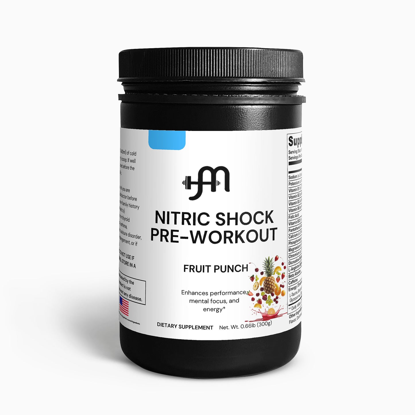 Nitric Shock Pre-Workout Powder (Fruit Punch)