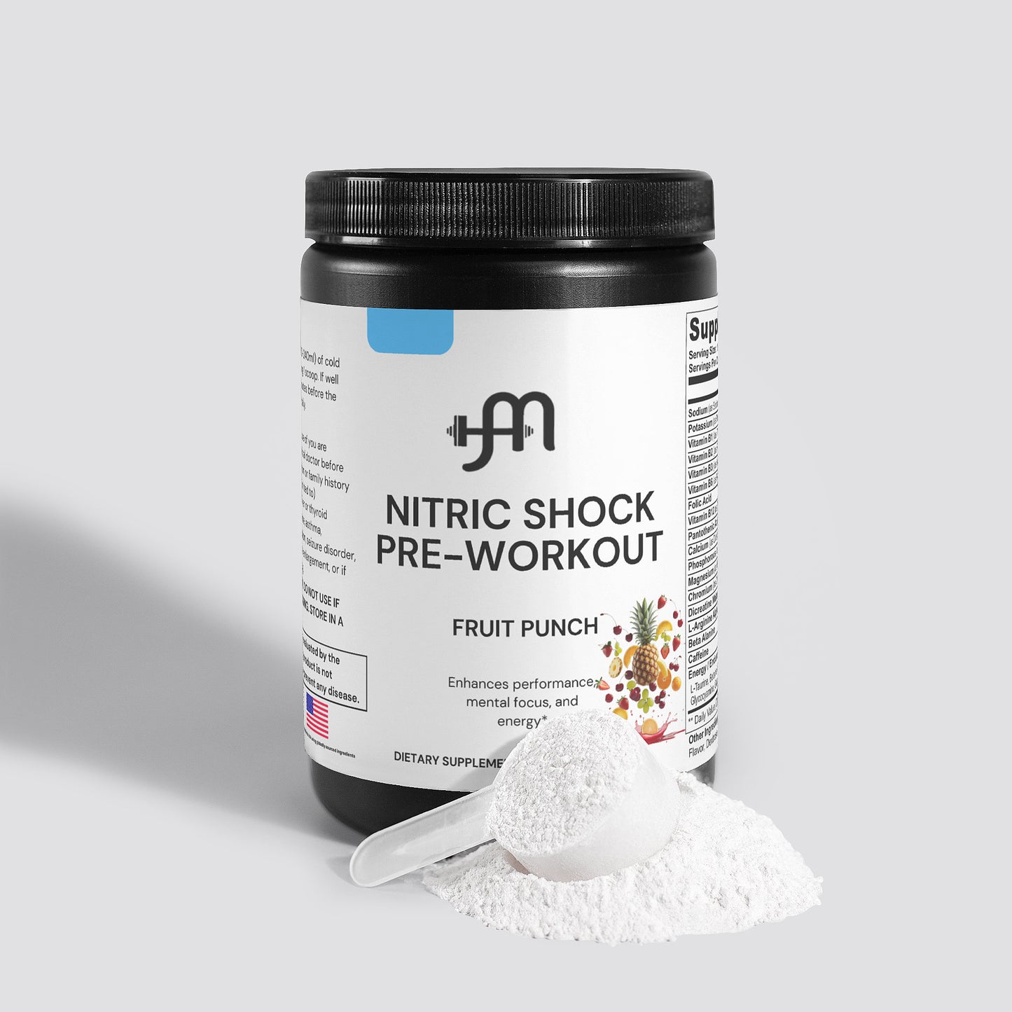 Nitric Shock Pre-Workout Powder (Fruit Punch)